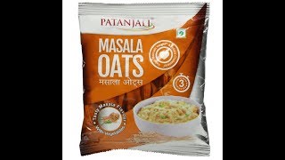 Patanjali Masala Oats Hindi Review Healthy Breakfast [upl. by Jar523]