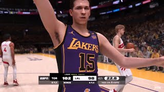 NBA 2K25 Gameday Mode  LAKERS vs RAPTORS 4th QTR HIGHLIGHTS [upl. by Innoc428]