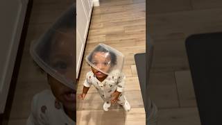 Astronaut vibes 👩🏽‍🚀 mornings  sillybaby funnymoments morningfun 3under3 toddlermom twins [upl. by Gareth899]