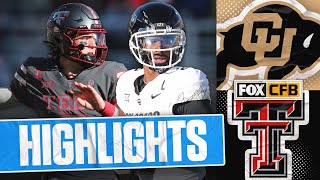 No 20 Colorado Buffaloes vs Texas Tech Red Raiders Highlights  FOX College Football [upl. by Annohsak78]