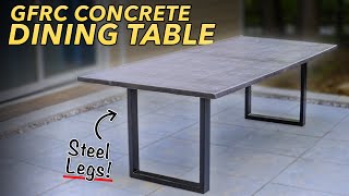 Building a DIY GFRC CONCRETE Dining Table for Outdoors  How To [upl. by Omor]