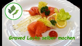 Lachs beizen  Graved Lachs selber machen [upl. by Llehsram]