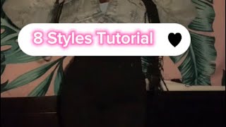 8 Ways to Style Long Knotless Box Braids – Full Tutorial  iiamDivineStyles [upl. by Hagi]