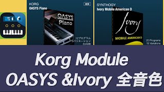 Korg Module ピアノ音源 OASYS amp Ivory 全音色 2024818までSALE [upl. by Letsyrk]