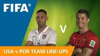 USA v Portugal  Teams Announcement [upl. by Coucher]