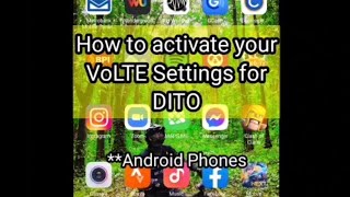 How to activate VoLTE Settings for DITO [upl. by Gomer549]