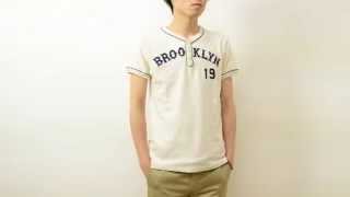 CHESWICK（チェスウィック） BROOKLYN ヘンリーネックTシャツ メンズ 半袖Tシャツ ベースボールシャツ 刺繍 ブルックリン 野球 ユニフォーム 東洋 CH76550 [upl. by Bellda]