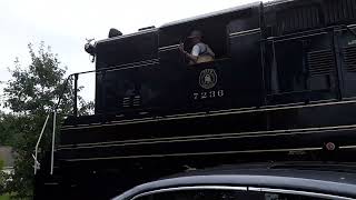 Colebrookdale Railroad 7236 Helps 5128 at Greshville Road Crossing [upl. by Eustache]