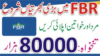 Federal Board of Revenue Jobs 2024  FBR Vacancy 2024  FBR Job Apply Online  Latest FBR Jobs 2024 [upl. by Esmerolda]