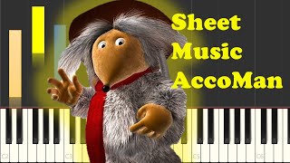 Wombles Theme Song Piano Sheet Music [upl. by Rahm]