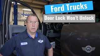 Ford Trucks Door Lock Wont Unlock [upl. by Scarrow]