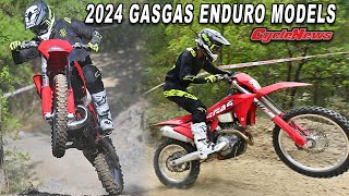 2024 GasGas Enduro Models  First Ride  Cycle News [upl. by Margit]