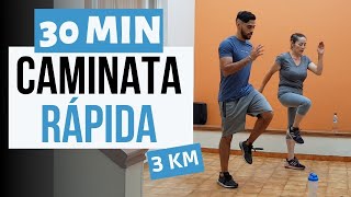 🔥CAMINATA RÁPIDA 3 Kilómetros🔥 Cardio sin saltos  Pierde grasa caminando  Sergio Orduz [upl. by Ahidam]