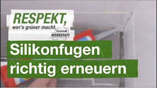 Silikonfugen richtig erneuern  toom Werkstatt [upl. by Aliuqat]