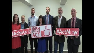 Gerry Adams backs Acht at Conradh na Gaeilge event in Belfast [upl. by Urquhart993]