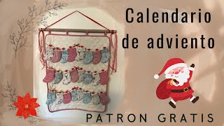 ❤️❤️LLEGA LA NAVIDAD 🎄🤶Crea tu PROPIO CALENDARIO DE ADVIENTO 📆PATRÓN GRATIS [upl. by Atiuqahs]