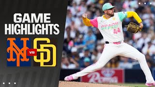 Mets vs Padres Game Highlights 82324  MLB Highlights [upl. by Enyedy43]