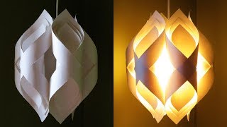 Ogee paper lamp  how to DIY an elegant paper pendant lamplantern  EzyCraft [upl. by Lambertson]