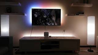 Philips Amblight Tv  Hue  Lightstrip Plus [upl. by Nyladnor]