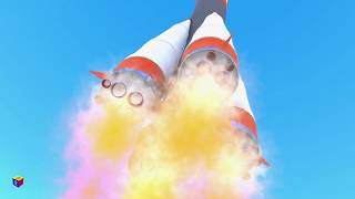 Rocket ship  construction game cartoon for children official trailer [upl. by Yelekalb676]