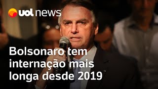 No hospital há 10 dias Bolsonaro tem internação mais longa desde 2019 [upl. by Ynez]