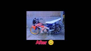 Suzuki raider j 110 before and after [upl. by Minda]