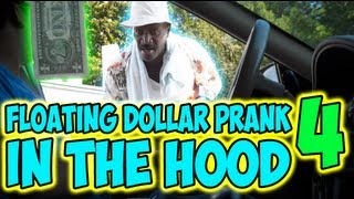 Floating Dollar Prank In The Hood 4 [upl. by Ursal791]