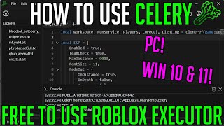 CELERY ROBLOX EXPLOITEXECUTOR  HOW TO DOWNLOAD INSTALL AND EXECUTE SCRIPTS ON YOUR PC JULY 2024 [upl. by Bertasi147]