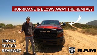 2025 RAM 1500 Crew Cab Review  The Hurricane BLOWS AWAY the HEMI V8 [upl. by Donetta]