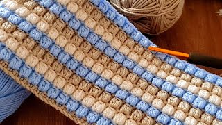 Beginners are here Very easy to make Very beautiful crocheted pattern baby blanket [upl. by Eselehs]