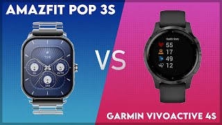 Amazfit Pop 3S vs Garmin Vivoactive 4S Comparison [upl. by Jaella447]