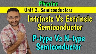 Intrinsic vs Extrinsic Semiconductors  N type vs P type Semiconductor  PHYSICS  in हिन्दी [upl. by Ayt]