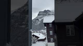 Grindelwald 🇨🇭grindelwald switzerland isviçre winter keşfet mountains nature snow shorts [upl. by Atinhoj]