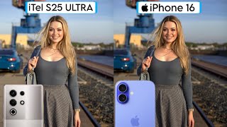 iTel S25 ULTRA vs iPhone 16 camera test comparison [upl. by Ellatsirhc]