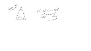 Matematik 2b Vinklar och yttervinkelsatsen [upl. by Tallia50]