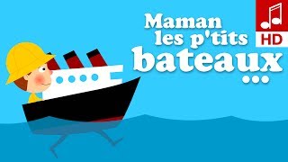 Maman les petits bateaux 🚢 comptines pour bébé avec paroles [upl. by Franny452]