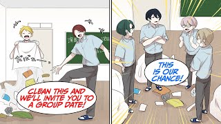 The basketball club guys dump trash in our theater club room Manga Dub [upl. by Alleacim316]