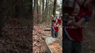 Building a Pump Track Pt1 trailbuilding outdoors [upl. by Bronwen]