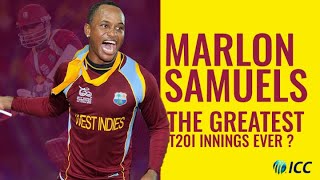 Greatest T20I innings ever  Marlon Samuels in the T20 World Cup 2012 final [upl. by Cuttie]