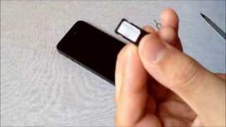 MicroSIM zu NanoSIM für iPhone 56S  Tutorial [upl. by Repohtsirhc]