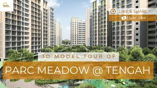 Exploring HDB BTO Parc Meadow Tengah in 3D Sales Launch May 2023 [upl. by Ynnus]