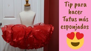 Diy  Como preparo los tutus para que queden más esponjados un pequeño tip [upl. by Lissy]