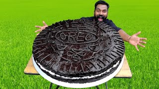 Oreo Chocolate Cake  Giant Oreo Cake Recipe  ഒറിയോ ബിസ്‌ക്കറ് കൊണ്ട് കേക്ക്  M4 Tech [upl. by Roleat]