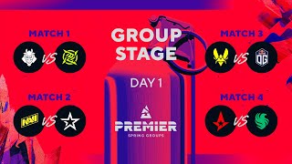 BLAST Premier Spring Groups 2024 Day 1 G2 vs NIP NAVI vs Col Vitality vs OG Astralis vs Falcons [upl. by Berfield]