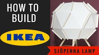 How to assemble Ikea Sjopenna Table Lamp [upl. by Eanyl452]