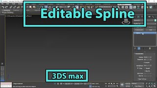 Editable spline  3ds max tutorial  study Edutech  Hindi Tutorial [upl. by Aihsak]