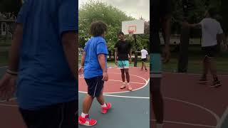 Trash talker Gets COOKED shorts ballislife basketball stephencurry fypシ゚viral viral [upl. by Gomar]