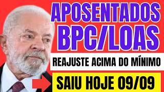 🟢BOMBA INSS HOJE BPCLOAS APOSENTADOS PENSIONISTAS VITÓRIA SENSACIONAL REAJUSTE ACIMA DO MINIMO [upl. by Yrelbmik449]