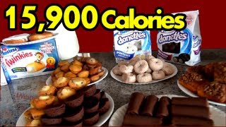 quotThe Sweetest Food Challenge in the History of Everquot Hostess Snack Challenge  Matt Stonie [upl. by Tekcirk]