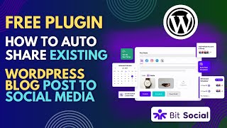 How To Auto Share WordPress Existing Posts To Social Media With Free Plugin [upl. by Atekehs]